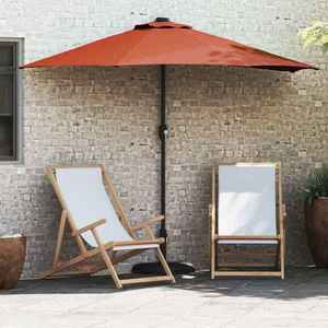 vidaXL Parasol de Grădină Terracota 294 x 150 x 224 cm țesătură imagine