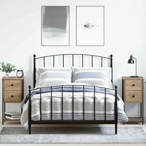 vidaXL Dulap de noapte 2 pcs stejar artizanal 32 x 42 x 70 cm imagine