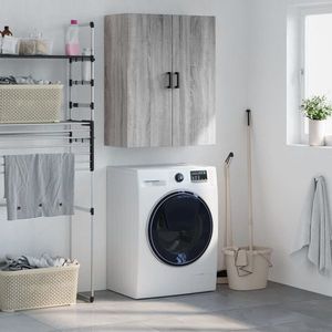 vidaXL Dulap montat pe perete, gri sonoma, 69, 5x34x90 cm imagine