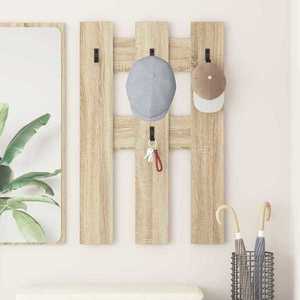 vidaXL Răcător de paltoane montat pe perete Pe perete Stejar sonoma imagine