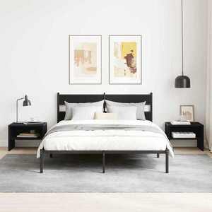 vidaXL Dulap de noapte 2 pcs Stejar negru 40 x 40 x 30 cm imagine