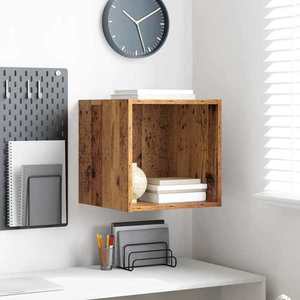 vidaXL Dulap de perete Lemn vechi 37 x 37 x 37 cm Lemn compozit imagine