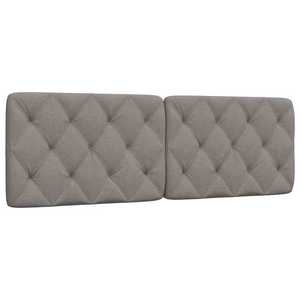 vidaXL Pernă pentru tăblie de pat, gri taupe, 160 cm, material textil imagine