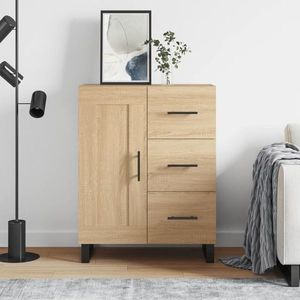 vidaXL Servantă, stejar sonoma, 69, 5x34x90 cm, lemn compozit imagine