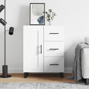 vidaXL Servantă, alb, 69, 5x34x90 cm, lemn compozit imagine