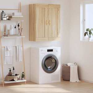 vidaXL Dulap TV pe perete stejar sonoma, 69, 5x34x90 cm, lemn prelucrat imagine