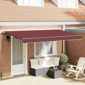 vidaXL Cortina Retractabilă Burgundy 350 x 200 cm imagine