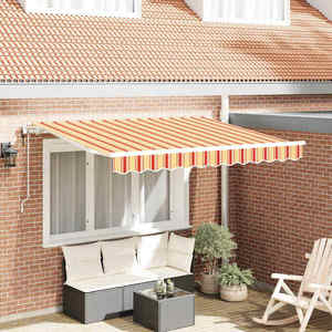 vidaXL Cortina Retractabilă Multicolour 350 x 200 cm imagine