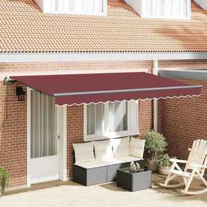 vidaXL Cortina Retractabilă Burgundy 400 x 200 cm imagine