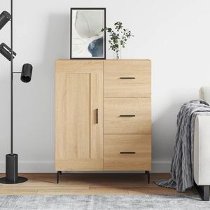 vidaXL Servantă, stejar sonoma, 69, 5x34x90 cm, lemn compozit imagine