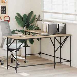 vidaXL Birou, stejar sonoma, 149x149x75 cm, lemn prelucrat imagine