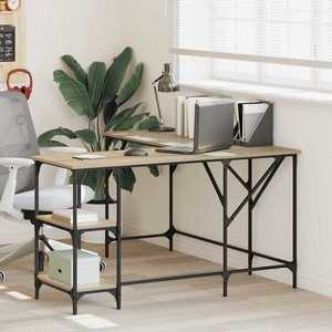vidaXL Birou, stejar sonoma, 139x139x75 cm, lemn prelucrat imagine