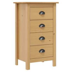 vidaXL Servantă Hill, 46x35x80 cm, lemn masiv de pin imagine