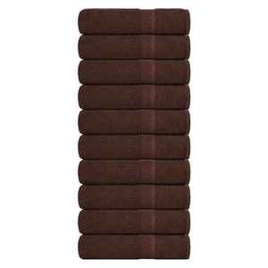 vidaXL Prosoape de duș 10 buc maro 70x140 cm 360 g/m² 100% bumbac imagine