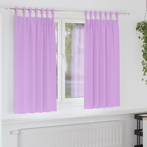 vidaXL Perdele Opaque cu Inel 2 pcs Violet 175 x 140 cm Poliester imagine