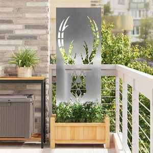 vidaXL Ecran de intimitate pentru grădină Argintiu 50 x 140 cm imagine