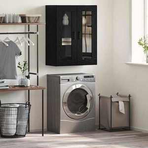 vidaXL Bufet Negru 69.5 x 34 x 90 cm Lemn compozit imagine