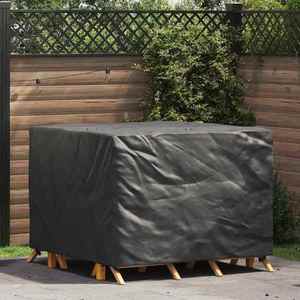 vidaXL Husă pentru mobilier de exterior Negru 135 x 135 x 90 cm 600D imagine