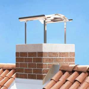 vidaXL Capac pentru Șemineu Argintiu 59.5 x 50 x 36.5 cm imagine