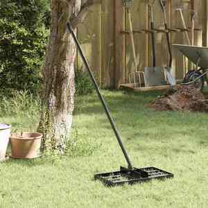 vidaXL Nivelator de grădină Manual 45 x 25 x 200 cm imagine