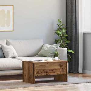 vidaXL Masă de cafea Lemn Vechi 102 x 50, 5 x 46, 5 cm Lemn compozit imagine