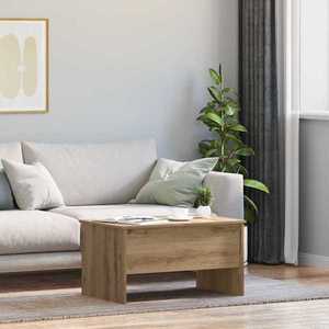 vidaXL Masă de cafea Stejar Artizanal 102 x 50, 5 x 46, 5 cm imagine