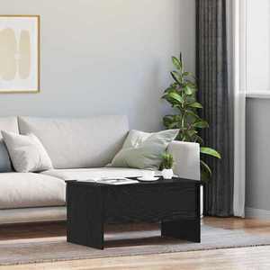 vidaXL Masă de cafea Stejar Negru 102 x 50, 5 x 46, 5 cm Lemn compozit imagine