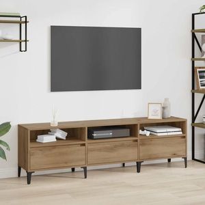 vidaXL Cabinet TV cu sertar Stejar Artizanal 150 x 30 x 45 cm imagine