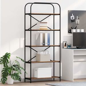 vidaXL Raft pentru cărți Lemn vechi 80 x 30 x 183 cm Lemn compozit imagine