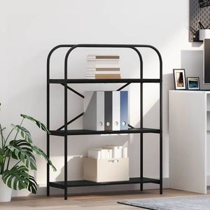 vidaXL Raft pentru cărți Stejar negru 80 x 30 x 109 cm Lemn compozit imagine