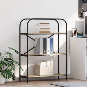 vidaXL Raft pentru cărți Stejar sonoma 80 x 30 x 109 cm Lemn compozit imagine