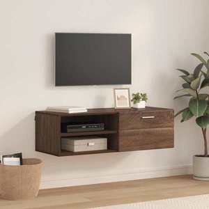 vidaXL Dulap din Lemn Stejar închis 100, 5 x 39 x 30 cm Lemn compozit imagine