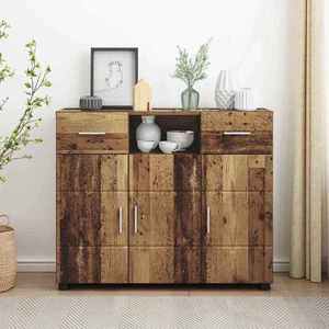 vidaXL Bufet cu sertar Lemn vechi 88, 5 x 30, 5 x 73 cm Lemn compozit imagine