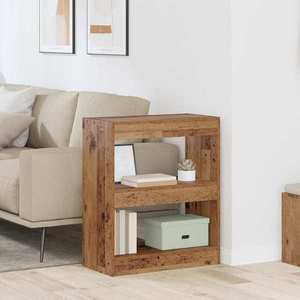 vidaXL Dulap pentru cărți Lemn vechi 60 x 30 x 72 cm Lemn compozit imagine