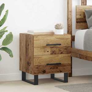 vidaXL Dulap de noapte Lemn vechi 40 x 35 x 47.5 cm Lemn compozit imagine