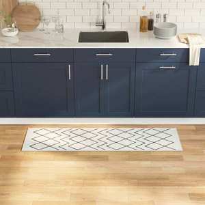 vidaXL Covor de bucătărie Alb 150 x 45 cm Catifea imagine