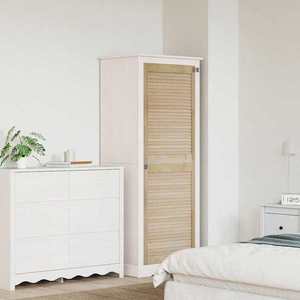 vidaXL Ușă de Dulap natural 140.5 x 2.1 x 49.5 cm Lemn masiv de pin imagine