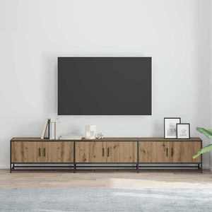 vidaXL Unități TV 2 pcs Stejar Artizanal 240 x 35 x 41 cm imagine