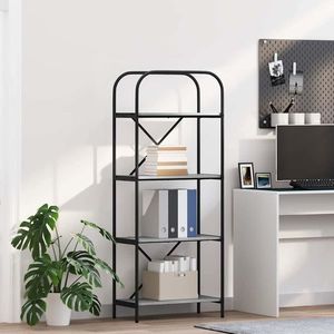 vidaXL Raft pentru cărți sonoma gri 60 x 30 x 146 cm Lemn compozit imagine
