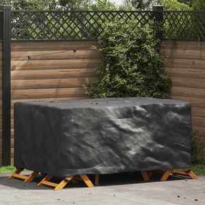 vidaXL Husă pentru mobilier de exterior Negru 172 x 113 x 73 cm 600D imagine
