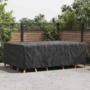 vidaXL Husă pentru mobilier de exterior Negru 300 x 200 x 90 cm 600D imagine