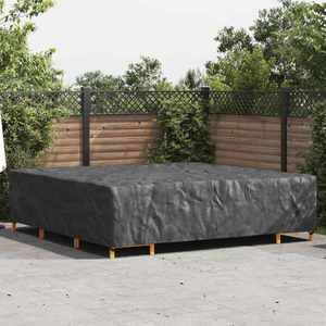 vidaXL Husă pentru mobilier de exterior Negru 300 x 300 x 70 cm 600D imagine