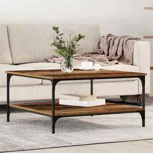 vidaXL Masă de cafea Lemn vechi 80 x 80 x 40 cm Lemn compozit imagine