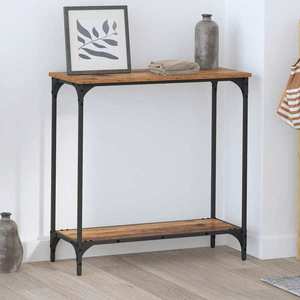 vidaXL Masă de consolă Lemn vechi 75 x 30.5 x 75 cm Lemn compozit imagine