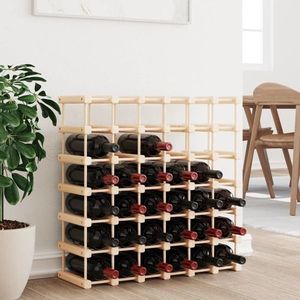 vidaXL Raft de vin pentru 42 sticle, 68, 5x23x68, 5 cm, lemn masiv pin imagine