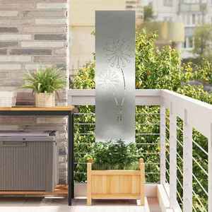 vidaXL Ecran de intimitate pentru grădină Argintiu 32 x 140 cm imagine