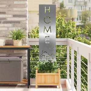 vidaXL Ecran de intimitate pentru grădină Argintiu 32 x 140 cm imagine