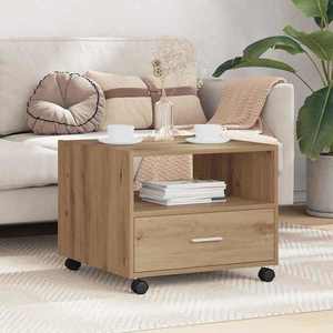 vidaXL Masă de cafea Stejar Artizanal 55 x 55 x 45cm Lemn compozit imagine