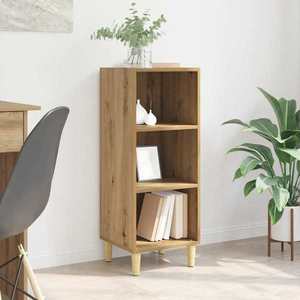 vidaXL Bufet stejar artizanal 32.5 x 34.5 x 90 cm Lemn compozit imagine