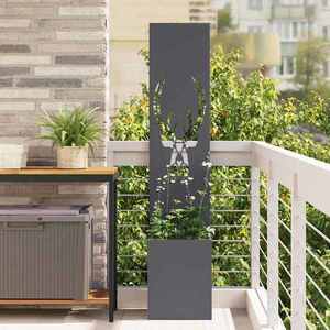 vidaXL Ecran de intimitate pentru grădină Antracit 32 x 140 cm imagine